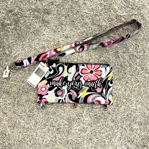 Vera Bradley Pencil Case and Lanyard Set